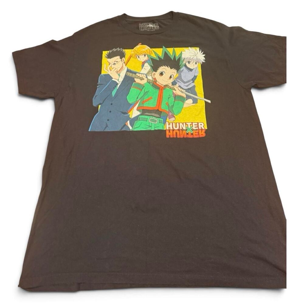 Hunter x Hunter Anime T-Shirt Men’s Large Black Gon Killua Kurapika Leorio